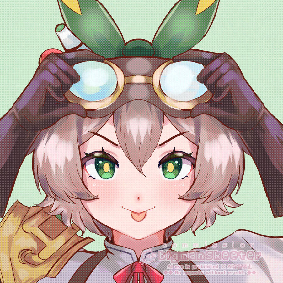 Hazel OC - 1x1 Rendered Headshot Comm