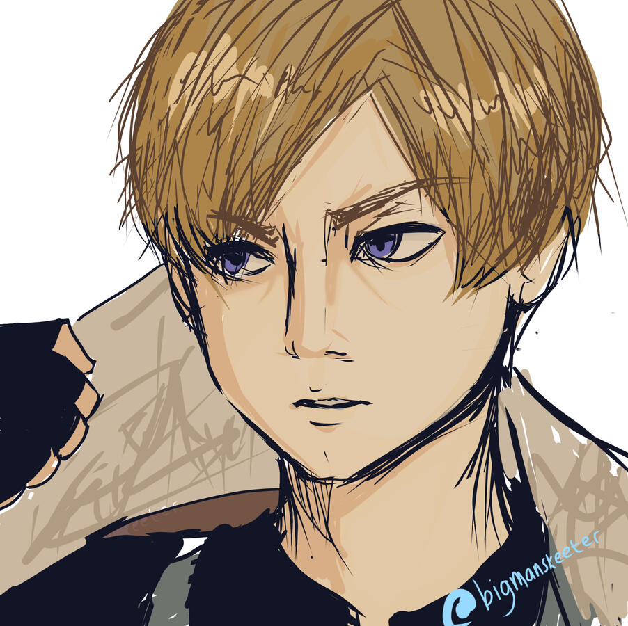 Leon S. Kennedy colored sketch