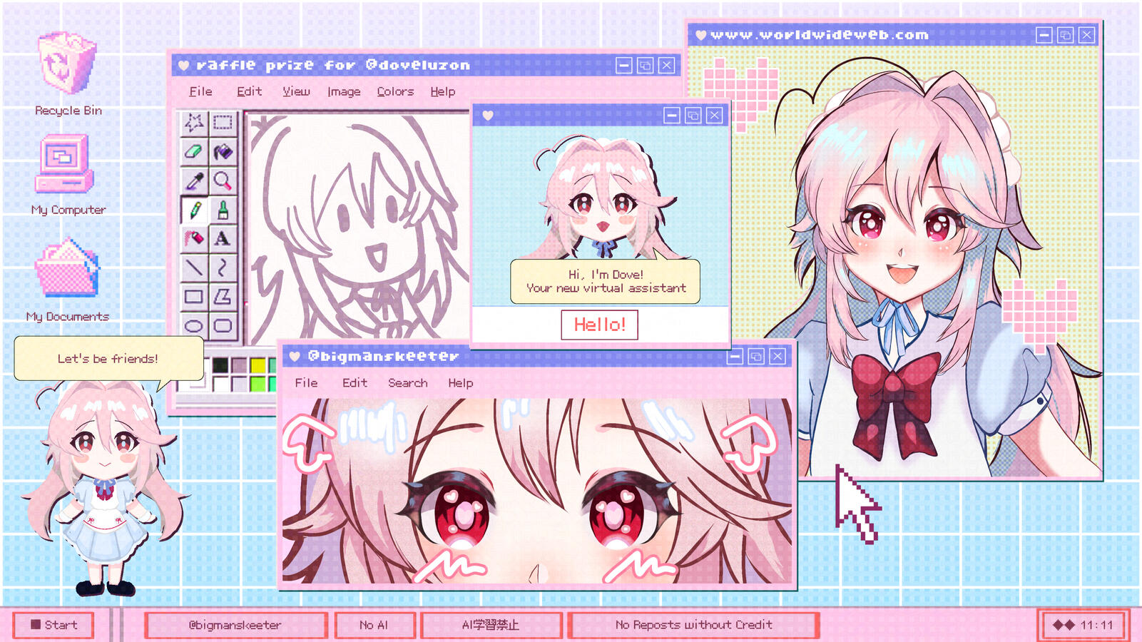 Dove - Jan 2026 Art Raffle Prize